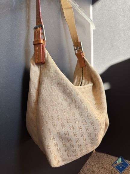 Dooney & Bourke Canvas & Leather Hobo Shoulder Bag