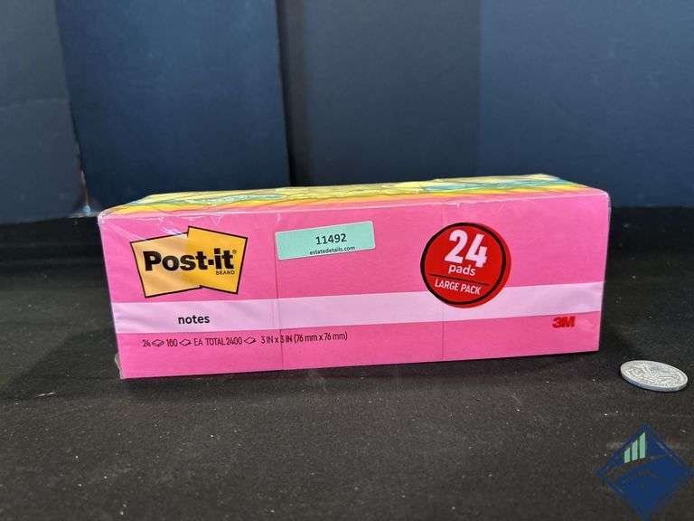 Post It Brand 3M 3x3 Large Pack 24 Pad Stick Notes