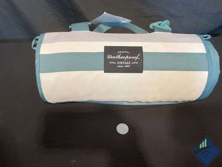 Weather Proof Vintage Blanket Tote Bag - Used