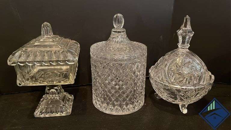 Cut Glass Jar Assortment