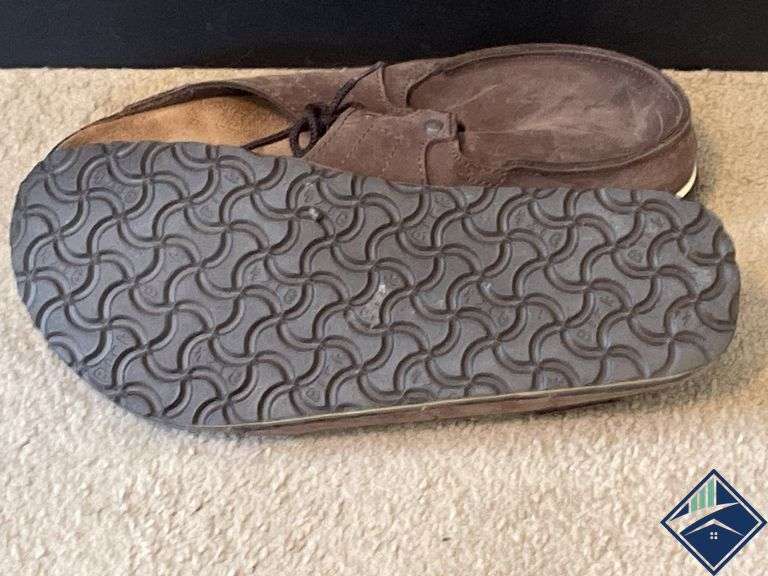 Birki’s Suede-Like Tie Clogs, Size EU 40