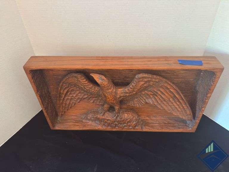 1979 Wood Carved American Eagle Wall Art