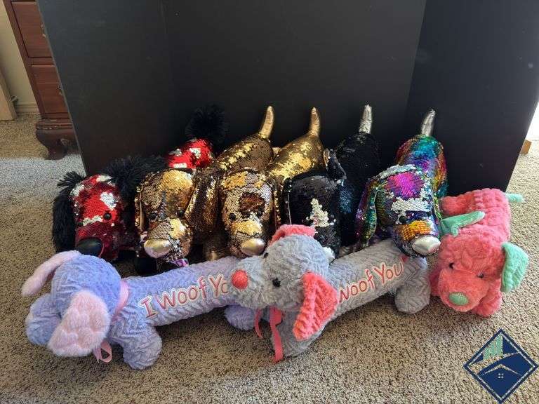 Sequined Dachshund Stuffies