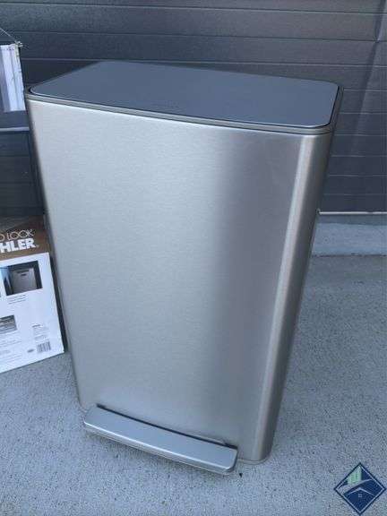 Kohler Stainless Steel Step Trash Can  - Retail: $ $79.99  - Used