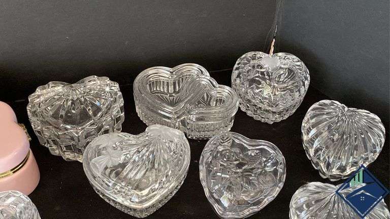 Heart Shaped Cut Glass Collection