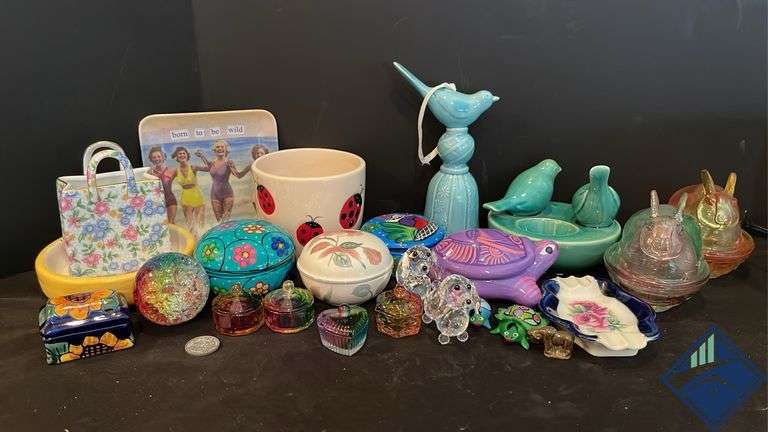 Ceramic Lady Bug Bowl, Born to Be Wild Plate, etc.