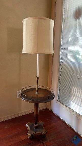 Vintage Floor Lamp/Side Table