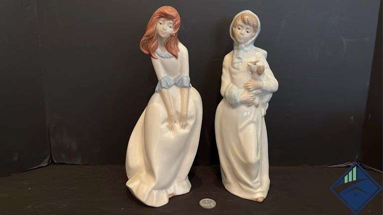Vintage Mirmasu Porcelain Girl Figurines
