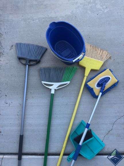 Mop, Brooms, Bucket, etc.