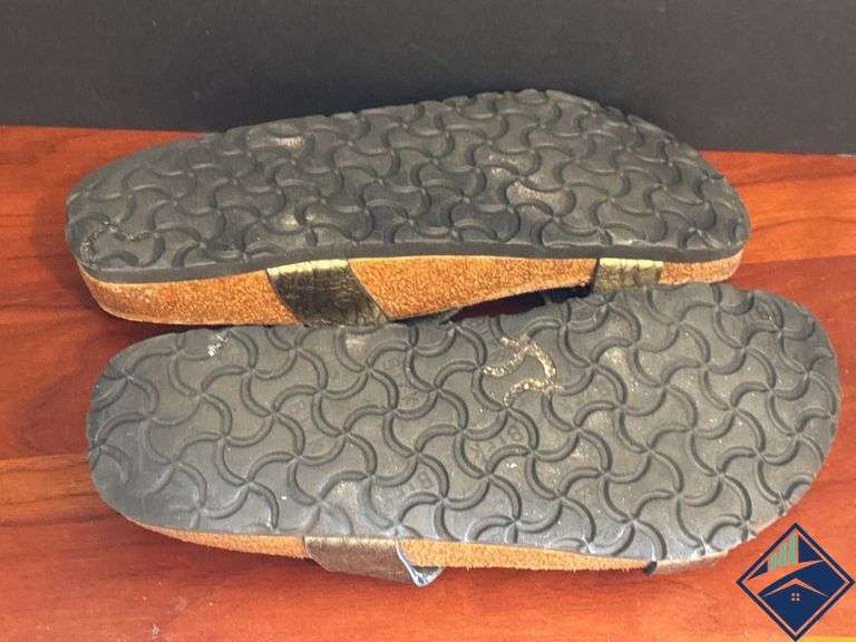 Birki's by Birkenstock Tahiti Two Strap Slip-On Slides, Euro Size 40