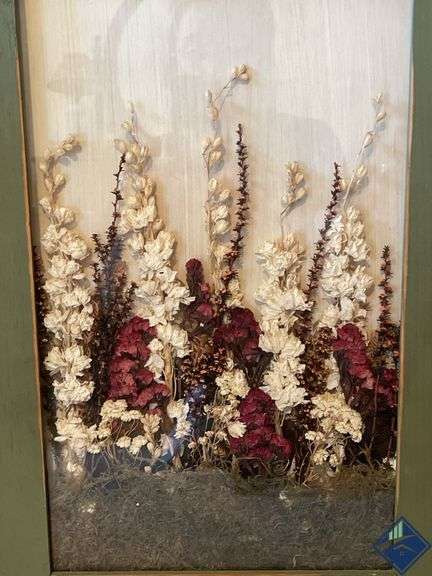 Framed Dried Flower Art