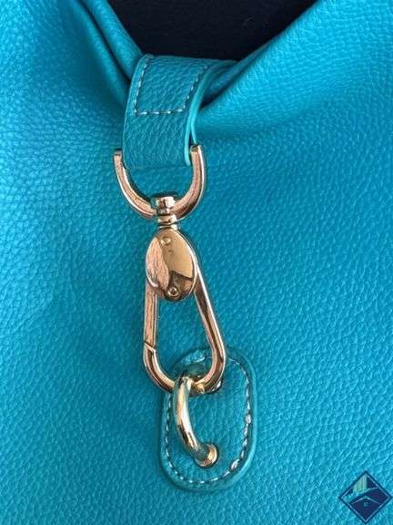 Isaac Mizrahi Genuine Leather Hobo Shoulder Bag & Teal Bag