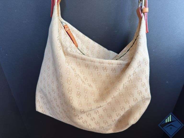 Dooney & Bourke Canvas & Leather Hobo Shoulder Bag