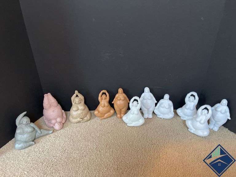 Chubby Yoga Lady Figurines