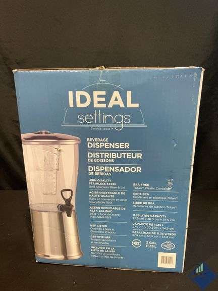 3 Gallon Service Ideas Infuser Cold Beverage Dispenser by Ideal Setting