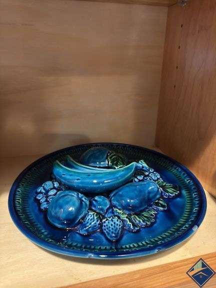 Tea Pot, Blue Heritage Dish, Plates, etc.