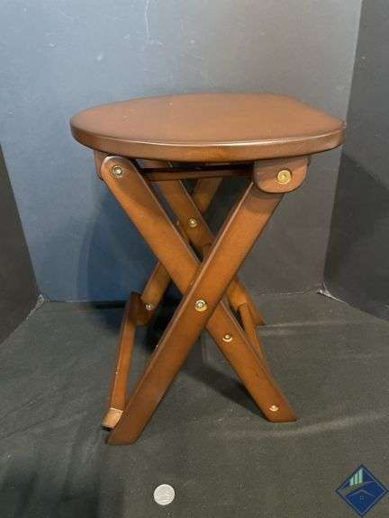 Brown Folding Stool  *NEW*