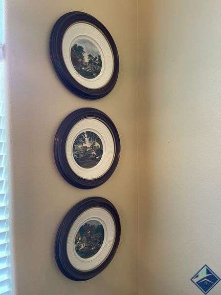 Framed Colonial Plates