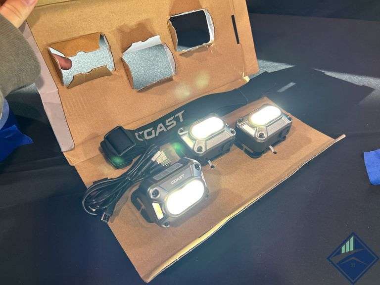 Coast 1000 Lumen Head Lamp 3 Pack - Used
