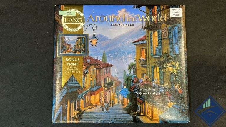 Lang Around the World 2025 Special Edition Full-Size Wall Calendar + Bonus Print