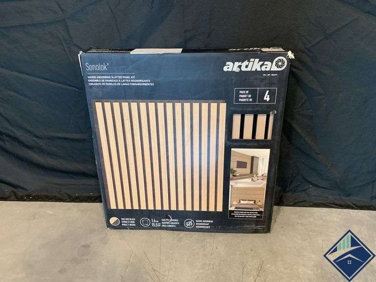 Sound Absorbing Slatted Panels - Retail: $ 92.99   - Like New - Retail: $ 92.99   - Like New