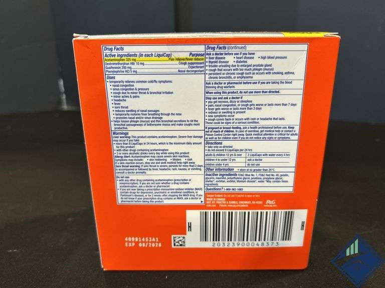 DayQuil Max Strength Severe Cold & Flu - Retail: $ Llll
