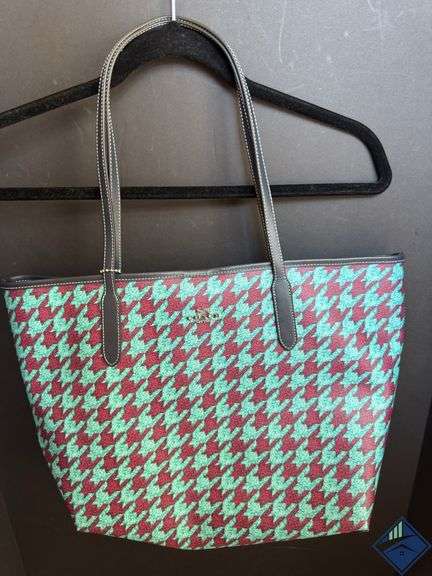 Coach Herringbone Tote