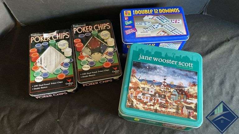 Poker Chips, Dominoes & Jane Wooster Scott Puzzle