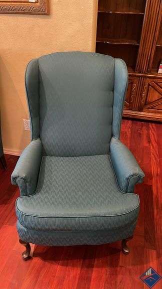 Green Wingback Armchair