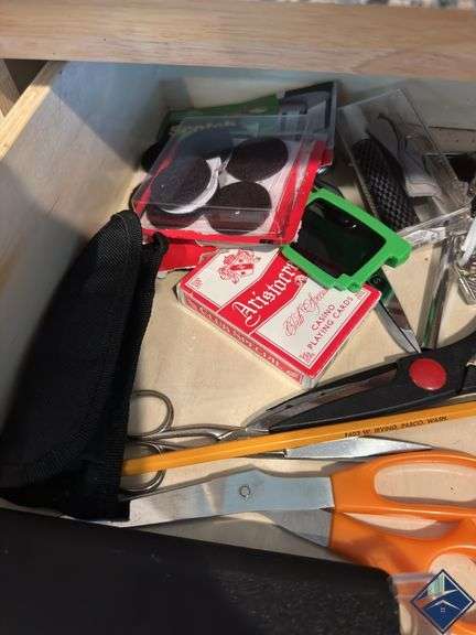 Scissors, Tape, Note Pad, etc.