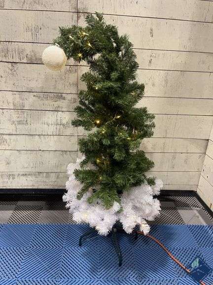 Merry Christmas Lighted Cone Tree - Used