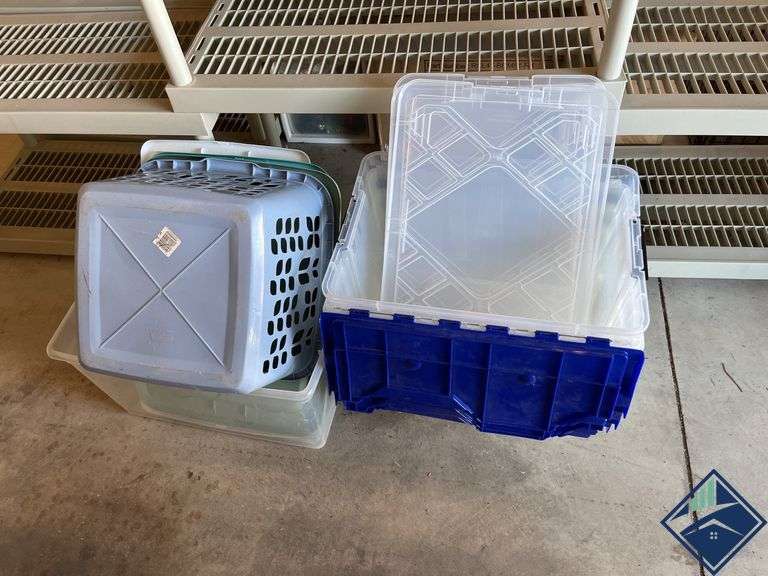 Assortment of Totes & Laundry Bins