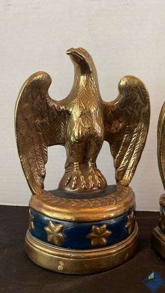 Vintage Borghese Federal Style Eagle Bookends