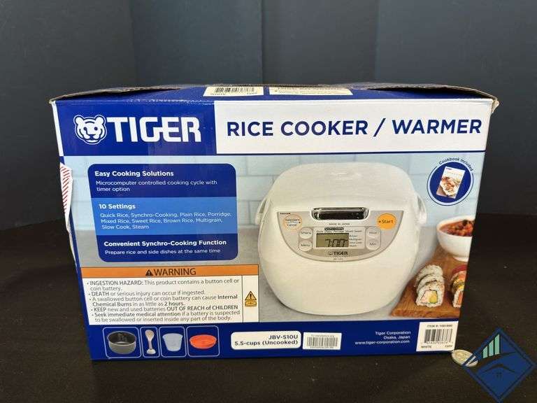 Tiger 5.5-Cup Micom Rice Cooker and Warmer - Retail: $ 89.99