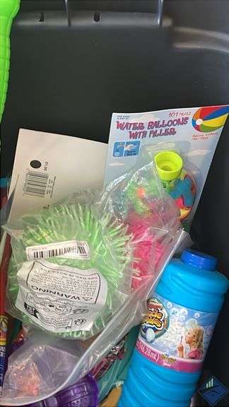 Water Balloons, Super Miracle Bubbles, Water Guns, etc.