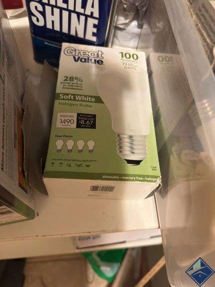 Assortment of Lightbulbs, Napkins, Stainless Steel Shiner, etc.