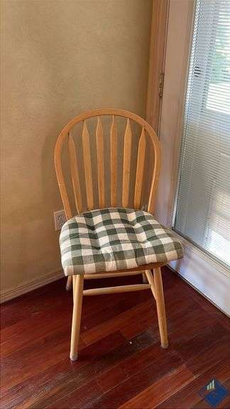 Wooden Chair with Cushion