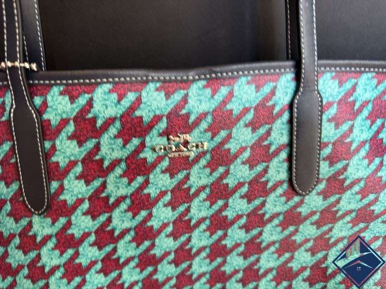 Coach Herringbone Tote