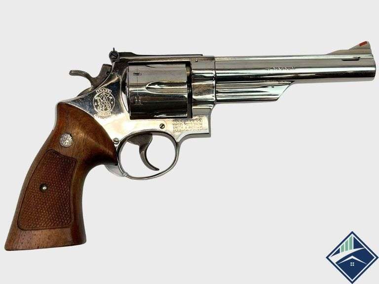 Smith & Wesson  Nickle Plated Model 57  41 Magnum