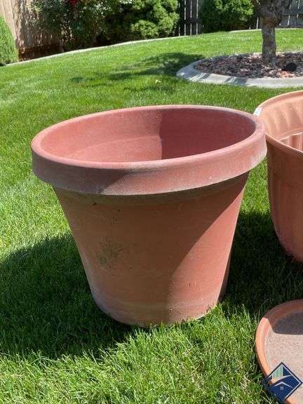 Plastic Pots with Terra Cotta Saucer