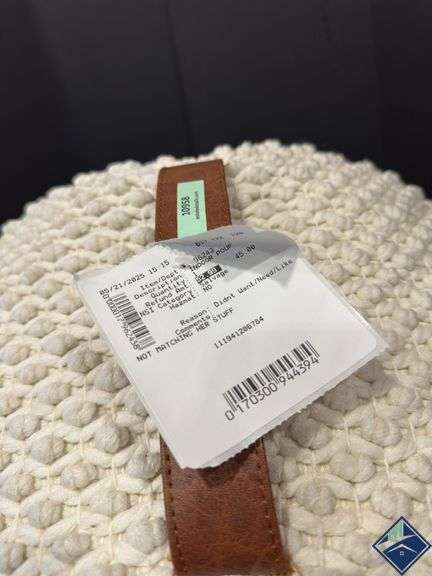 Woven Indoor Pouf