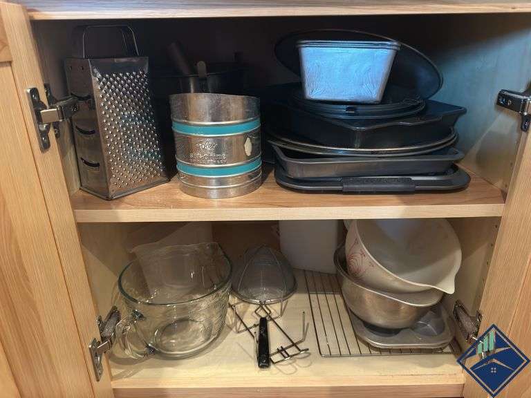 Sifter, Measuring Bowls, Cup Cake Pans, etc.