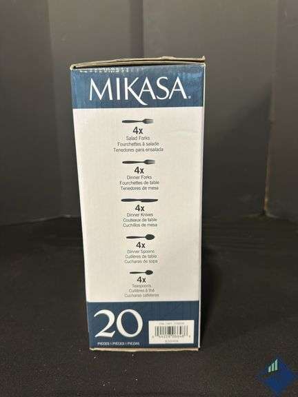 Mikasa Lofton Premium Stainless Steel Forged Satin Flatware Set 20-Piece - Retail: $ 154.99