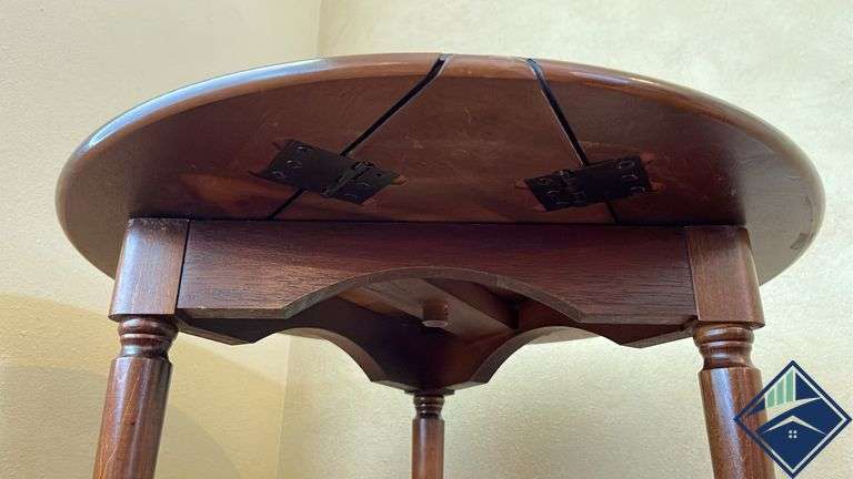 Triangular Drop Leaf Side Table