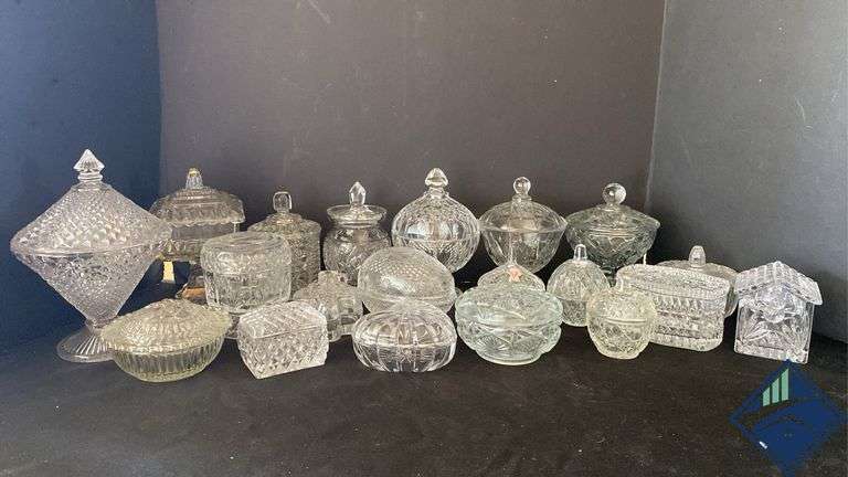 Cut Glass Candy Dish Assortment