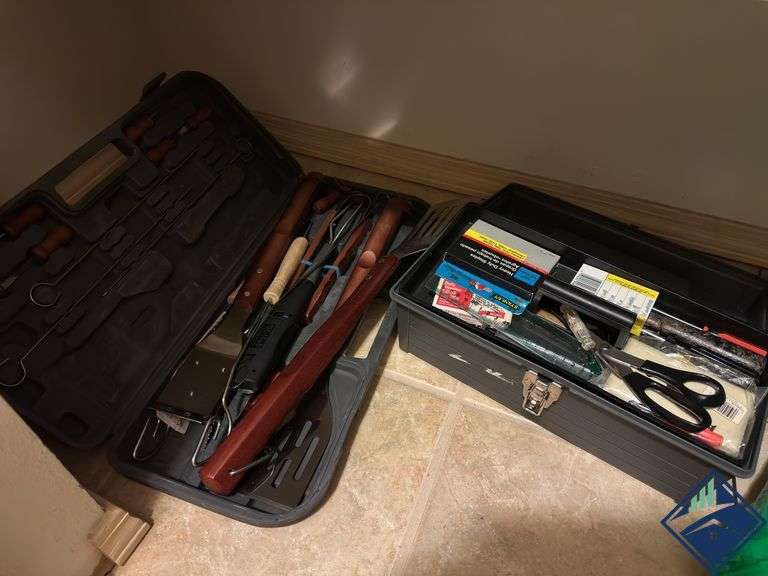 Grilling Supplies & Toolbox with Tools