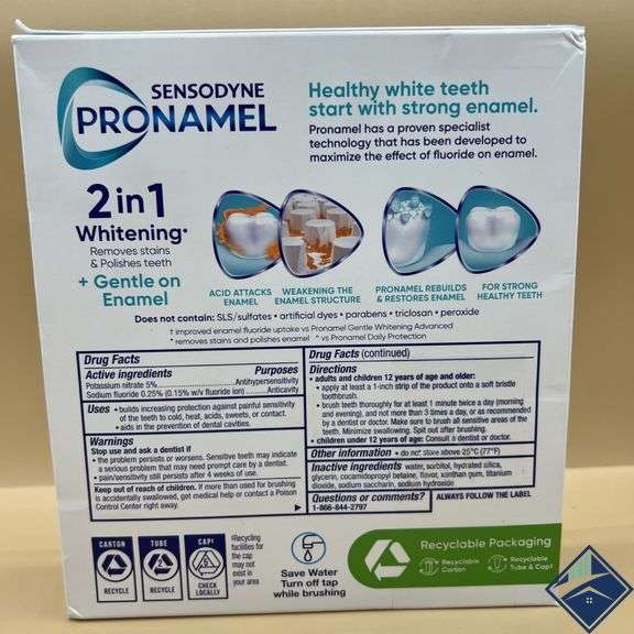 Sensodyne Pronamel Gentle Whitening Advanced Toothpaste  6.5 Ounce (Pack of 4)