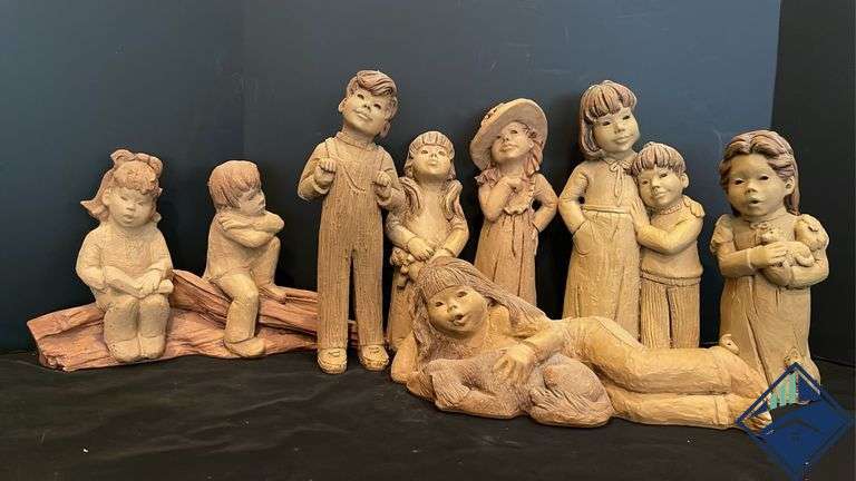 Lee Borton Clay Children Figurines