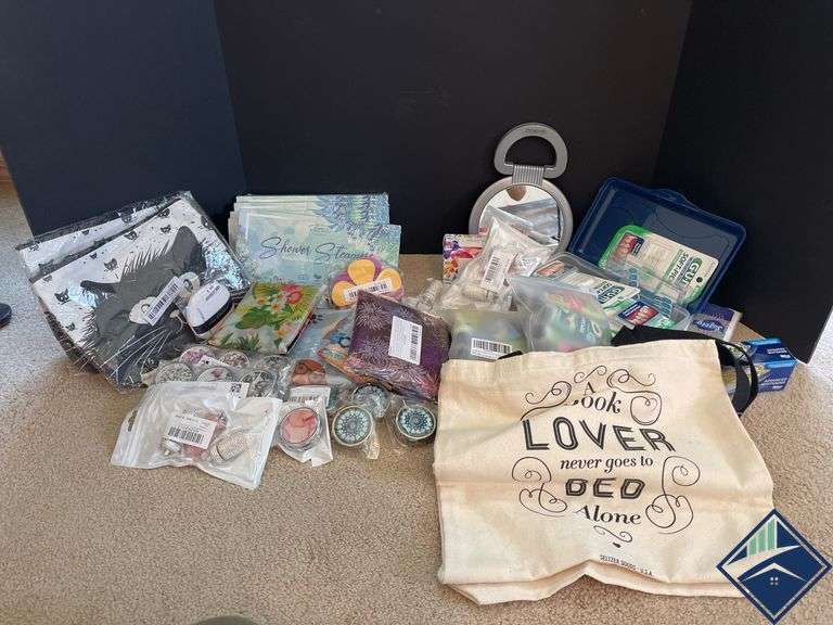 Assortment of Soaps, Flossers, Pill Compartments, etc.