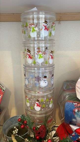Christmas Food Containers, Tins, Cookie Cutters, etc.
